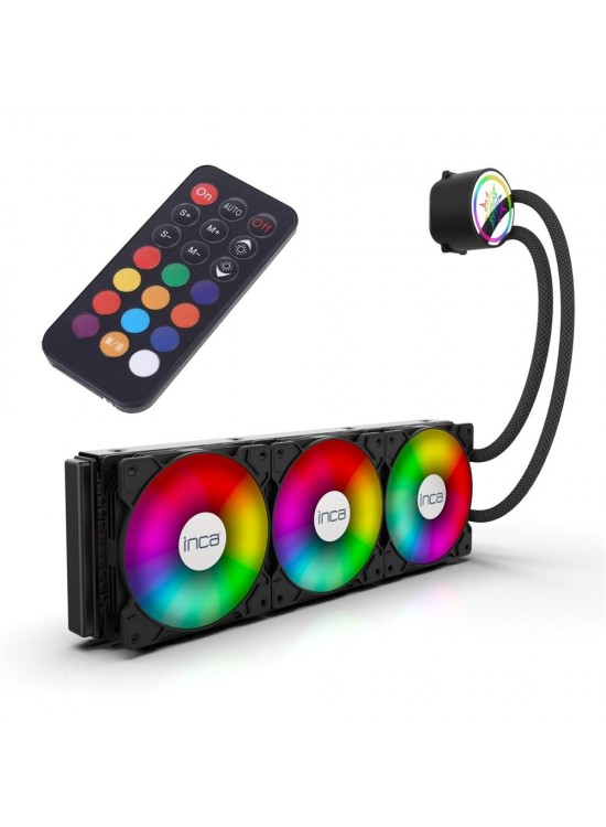 INCA ISS-03XN 3X120 360 ARGB Kumandalı AM5+1700P Cpu Sıvı Soğutma(Intel LGA 1200-115X-2011)