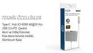 Inca ITPC-04TX Type-c Hub HDMI 4K@30hz USB3.0+PD100W Akım ve Voltaj Korumalı Alüminyum Çoklayıcı Inca ITPC-04TX Type-c Hub HDMI 4K@30hz USB3.0+PD100W Akım ve Voltaj Korumalı Alüminyum Çoklayıcı