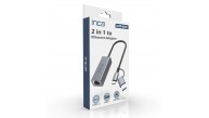 Inca IUTP-01TX Ethernet Adaptörü USB ve TYPE-Cye Bağlantı USB 3.0 ve TYPE-C 3.1 Alüminyum 1000Mbps