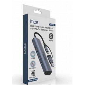 INCA IUTP-5T 5 Gbps USB 3.0 Port USB 2.0-1.1 Çoklayıcı