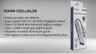 Inca IUTP-7T Usb+Type-c Girişli USB 3.0+4X USB 2.0 Type-C 5V 2X Type-C 100W Çoklayıcı Inca IUTP-7T Usb+Type-c Girişli USB 3.0+4X USB 2.0 Type-C 5V 2X Type-C 100W Çoklayıcı