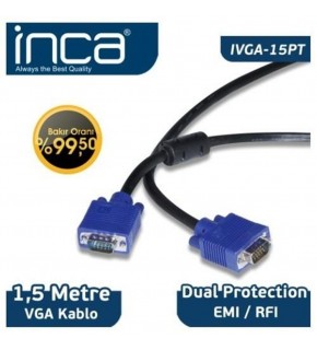 Inca IVGA-15Pt 1,5mt Vga Kablo