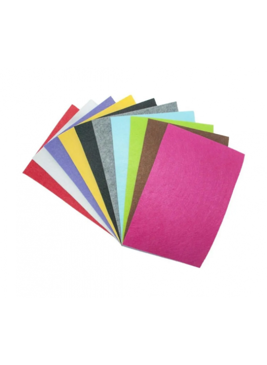 İnce Keçe 20X30 10 Lu Karışık K3801