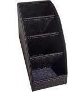 Inn Design Organizer Kalemlik Beyoğlu Serisi Deri İzmir Siyah 11x20x9.5 Cm DD-1282