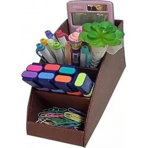 Inn Design Organizer Kalemlik Beyoğlu Serisi Deri Kahve 11x20x9.5 Cm DD-1216