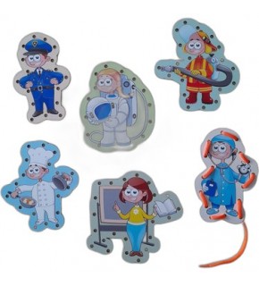 İp Geçirme Figürlü 10X15 6 lı