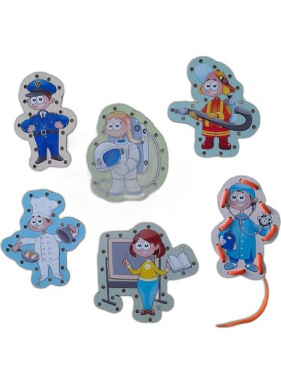 İp Geçirme Figürlü 10X15 6 lı