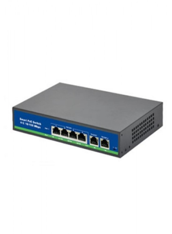 ISEE ISS-4010PG 8 Port Poe+ 10-100 Mbps 2 Port 10-100-1000 Uplink Switch
