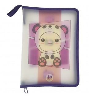 Jazipp Fermuarlı Dosyalama Çantası PP Panda JZP-37