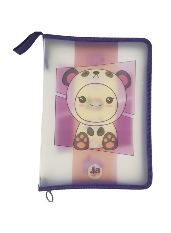 Jazipp Fermuarlı Dosyalama Çantası PP Panda JZP-37 Jazipp Fermuarlı Dosyalama Çantası PP Panda JZP-37