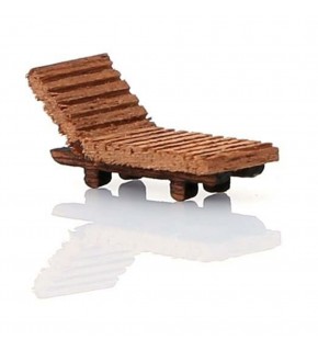 Jordania Ahşap Şezlong 1/100 (Maket Ürünüdür)