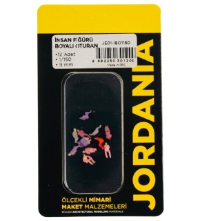 Jordania Boyalı İnsan Oturan 1/150 (Maket Ürünüdür)