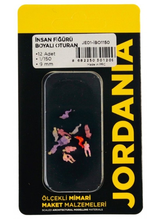Jordania Boyalı İnsan Oturan 1/150 (Maket Ürünüdür)
