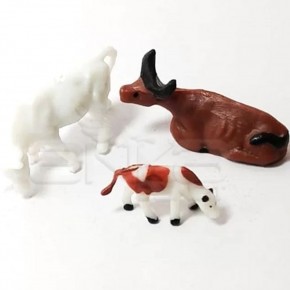 Jordania İnek 1/100 3 Ad JE01-H02100 (Maket Ürünüdür)