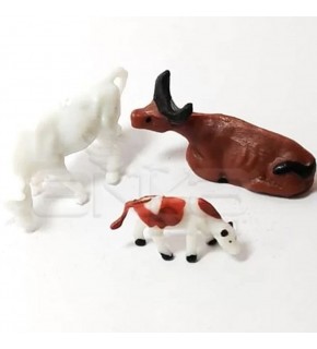 Jordania İnek 1/100 3 Ad JE01-H02100 (Maket Ürünüdür)