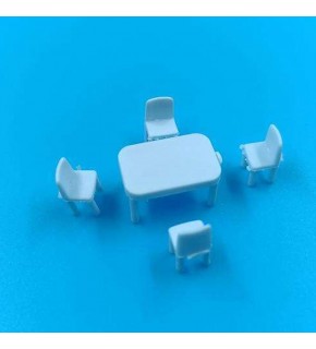 Jordania Masa Ve 4 Sandalye 1/100 (Maket Ürünüdür)