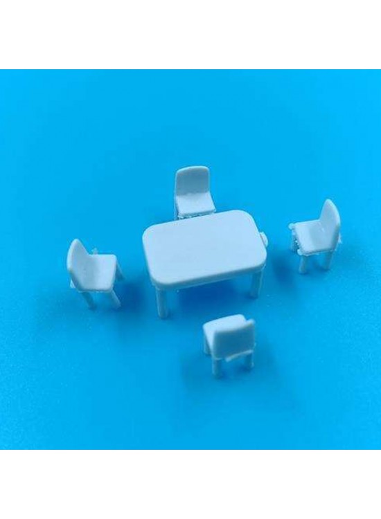 Jordania Masa Ve 4 Sandalye 1/100 (Maket Ürünüdür)