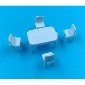 Jordania Masa Ve 4 Sandalye 1/100 (Maket Ürünüdür)