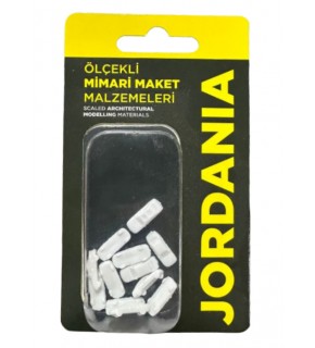 Jordania Ölçekli Araba Beyaz 1/300 (Maket Ürünüdür)