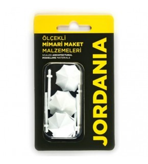 Jordania Şemsiye Beyaz 1/100 (Maket Ürünüdür)