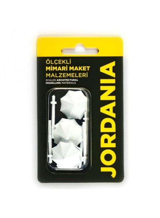 Jordania Şemsiye Beyaz 1/100 (Maket Ürünüdür)