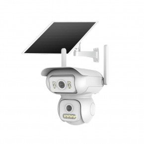 Joysee SW2 6Mp 2x2.8mm AOV Solar Wifi İki Kamera 4IR+4Led PTZ