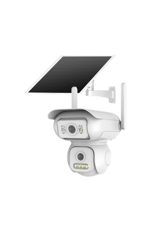Joysee SW2 6Mp 2x2.8mm AOV Solar Wifi İki Kamera 4IR+4Led PTZ Joysee SW2 6Mp 2x2.8mm AOV Solar Wifi İki Kamera 4IR+4Led PTZ