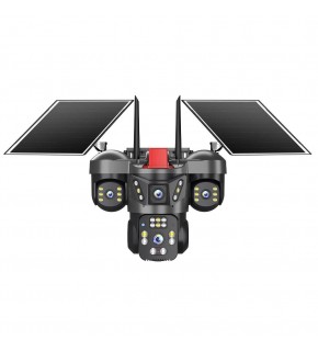 Joysee SW4 12Mp AOR 2x3.6mm 2x2.8mm 2 Solar+Wifi Dört Kamera 22IR+12Led PTZ