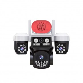 Joysee W3 9Mp 3.6mm 2x2.8mm Üç Kamera 19IR+18Led Wifi PTZ Kamera