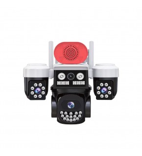 Joysee W3 9Mp 3.6mm 2x2.8mm Üç Kamera 19IR+18Led Wifi PTZ Kamera