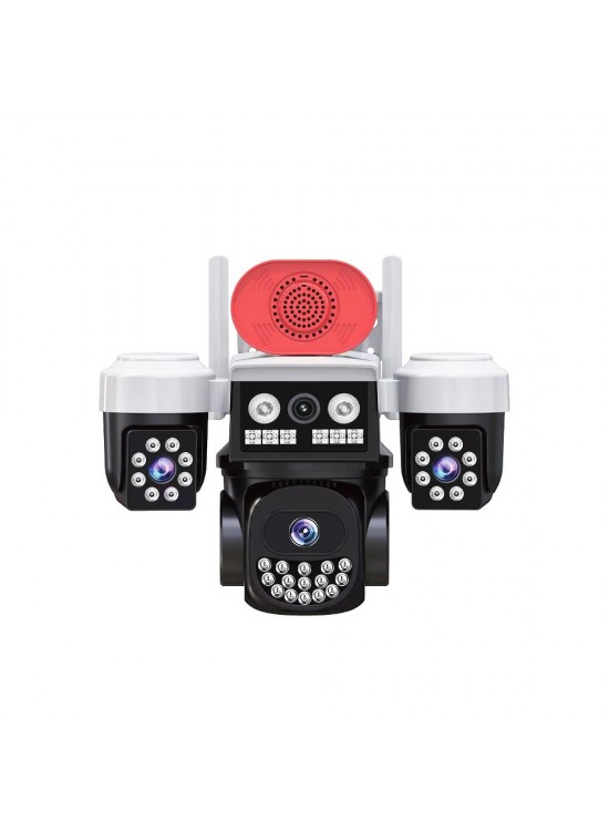 Joysee W3 9Mp 3.6mm 2x2.8mm Üç Kamera 19IR+18Led Wifi PTZ Kamera
