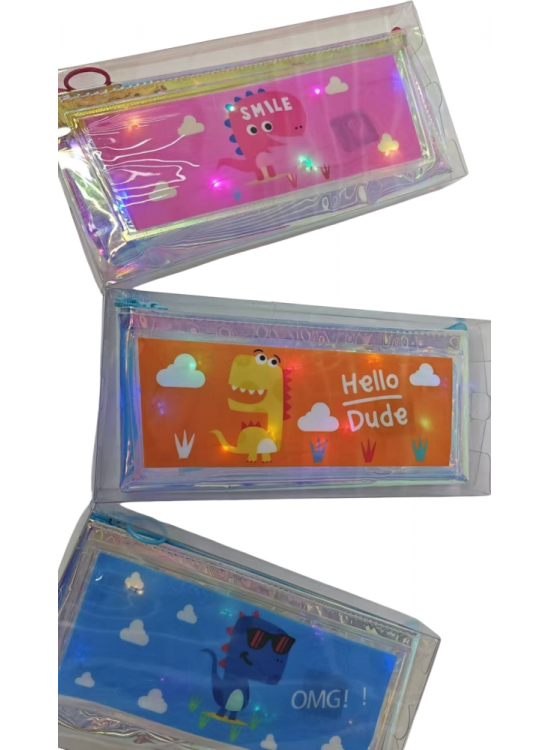 Joyz Işıklı Desenli Kalem Kutu Dinazor 3/S Jy-0029-01