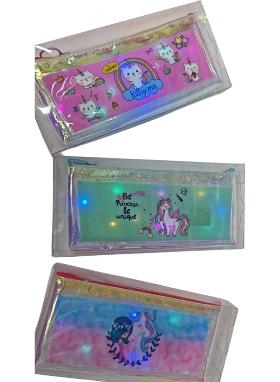 Joyz Işıklı Desenli Kalem Kutu Unicorn 3/S Jy-0029-03
