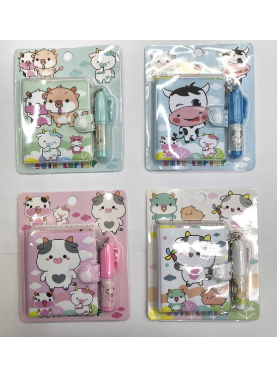 Joyz Kalemli Mini Pofidik Defter İnek 4/S Jy-0031-03 Joyz Kalemli Mini Pofidik Defter İnek 4/S Jy-0031-03