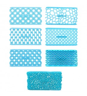 Kabartma Kalıp Desen Fondan Hamur Kalıbı 7 Li Set