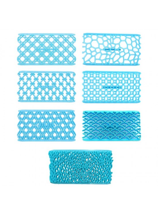 Kabartma Kalıp Desen Fondan Hamur Kalıbı 7 Li Set