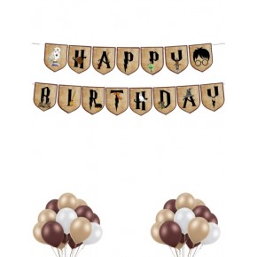 Kağıt Banner Happy Biritday Harry Potter