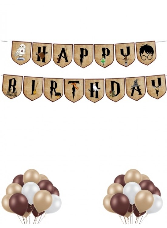 Kağıt Banner Happy Biritday Harry Potter Kağıt Banner Happy Biritday Harry Potter