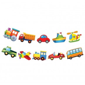 Kağıt Banner Taşıtlar Temalı 10 Parça
