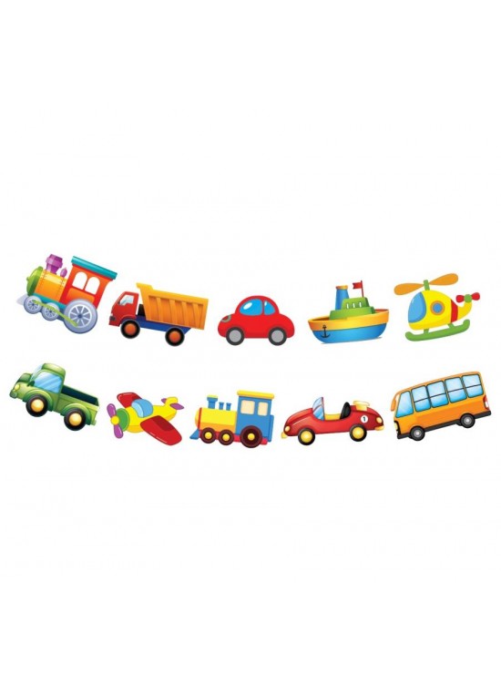 Kağıt Banner Taşıtlar Temalı 10 Parça Kağıt Banner Taşıtlar Temalı 10 Parça