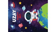 Kağıt Banner Uzay Parti Set 10 Parça Kağıt Banner Uzay Parti Set 10 Parça