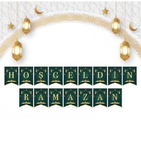 Kağıt Flama Kırlangıç Model Hoşgeldin Ramazan