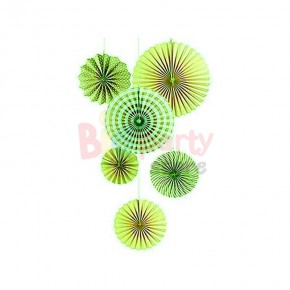 Kağıt Yelpaze 6 Lı Set