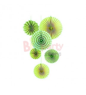 Kağıt Yelpaze 6 Lı Set