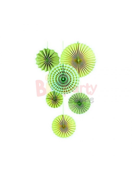 Kağıt Yelpaze 6 Lı Set