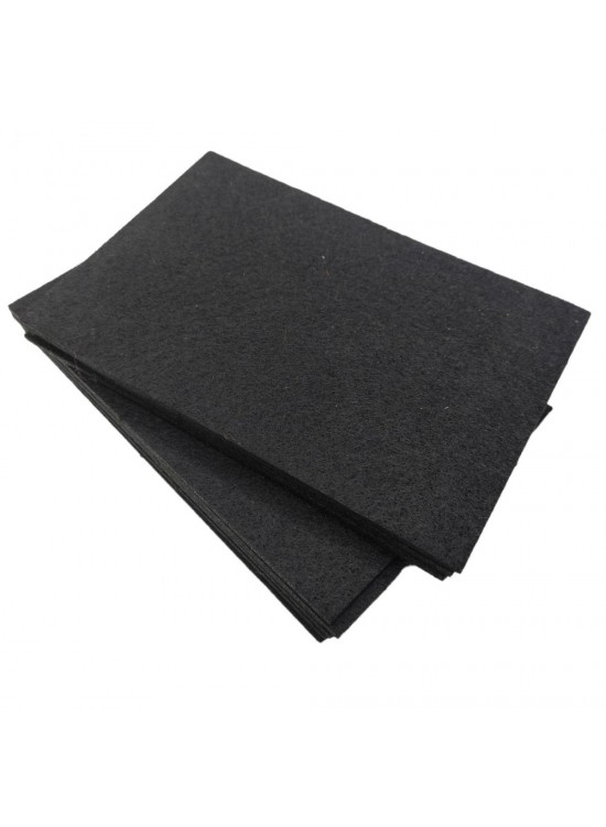 Kalın Keçe 13X19 (A5) 500Gr Siyah 10 Adet