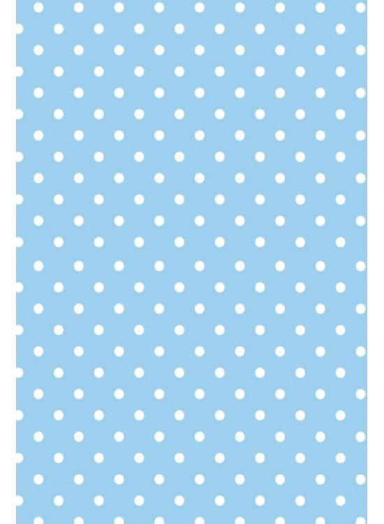 Kalın Keçe 1X1 Mavi Puantiyeli K0055