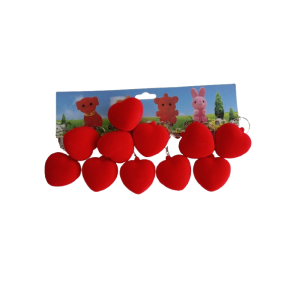 Kalp Desenli Renkli Emojili Anahtarlık (1 Adet)