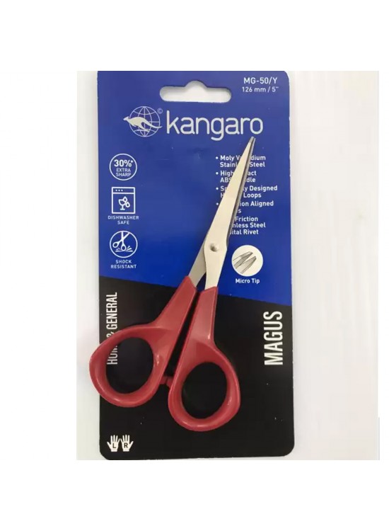 Kangaro Makas Magus 126 MM Kırmızı Mg-50 Kangaro Makas Magus 126 MM Kırmızı Mg-50