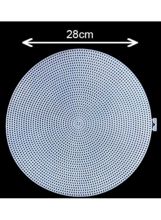 Kanvas Çanta Plastik  Yuvarlak 28Cm